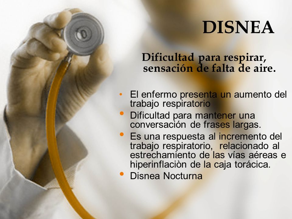 sensacion de que falta aire al respirar